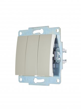 Фотография товара 'Lezard 7081-3088-109 ASTI Выключатель тройной'