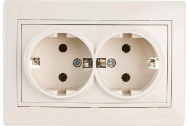 Фотография товара 'Lezard 701-0303-127BMIRA Розетка двойная с/з бакалит'