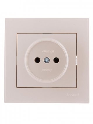 Фотография товара 'Lezard RAIN Розетка без заземления керамика, 703-3030-121'