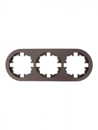 Фотография товара 'Lezard 744-7300-148 OSEN Рамка 3-ая б/вст шоколад круглая'