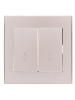 Фотография товара 'Lezard RAIN Выключатель проходной двойной, 703-3030-106'