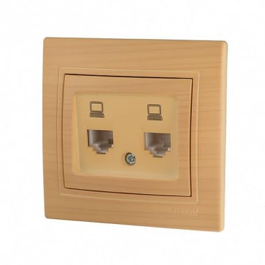 Фотография товара 'Lezard MIRA Розетка компьютерная двойная, 701-4747-141'