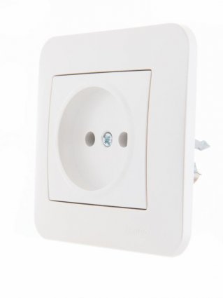 Фотография товара 'Lezard KARINA Розетка без заземления керамика, 707-3088-121'