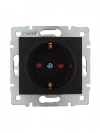 Фотография товара 'Lezard KARINA Розетка с защитой от детей керамика, 707-4288-124'