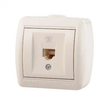 Фотография товара 'Lezard NATA Розетка телефонная евро, 710-0200-137'