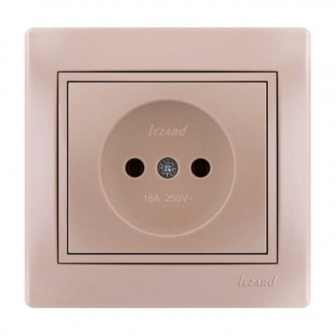 Фотография товара 'Lezard 701-3030-121B MIRA Розетка б/з ПБТ жемчужно-белый перламутр со вставкой'