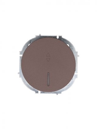 Фотография товара 'Lezard 743-7388-114 OSEN Выключатель проходной с подсветкой шоколад'