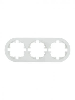 Фотография товара 'Lezard 744-0200-148 OSEN Рамка 3-ая б/вст белая круглая'