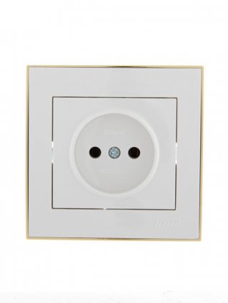 Фотография товара 'Lezard RAIN Розетка без заземления керамика, 703-0226-121'
