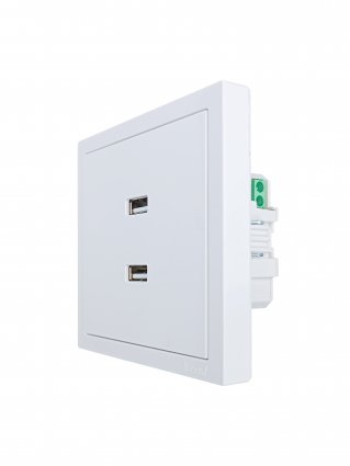 Фотография товара 'Lezard 704-0288-192 ZIMA Розетка 2-ая USB разъем'