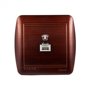 Фотография товара 'Lezard DEMET Розетка телефонная евро, 711-0400-137'