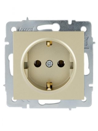 Фотография товара 'Lezard 742-3788-122 VESNA Розетка с/з керамика'
