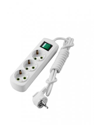 Фотография товара 'Lezard LETITIA Удлинитель с заземлением 3 входа 2 метра с выключателем, 721-0302-302'