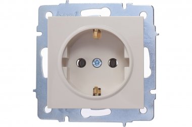 Фотография товара 'Lezard 742-0388-122 VESNA Розетка с/з керамика'