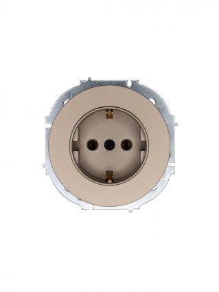 Фотография товара 'Lezard 743-3788-122B OSEN Розетка с/з ПБТ титан'