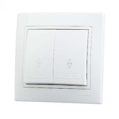 Фотография товара 'Lezard MIRA Выключатель проходной двойной, 701-0202-106'