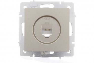 Фотография товара 'Lezard 742-3788-140 VESNA Розетка компьютерная титан 140'