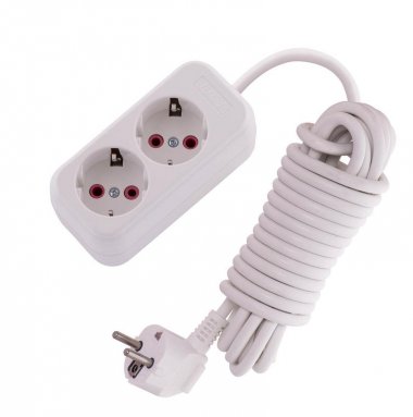 Фотография товара 'Lezard LILA Удлинитель с заземлением 2 входа 5 метров, 720-0205-201'