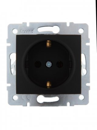 Фотография товара 'Lezard KARINA Розетка с заземлением керамика, 707-4288-122'