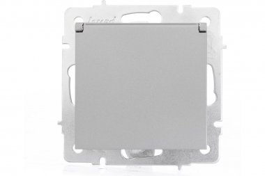 Фотография товара 'Lezard 742-3588-123 VESNA Розетка с/з с крышкой керамика'