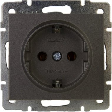 Фотография товара 'Lezard 703-4188-135 RAIN Розетка спутниковая оконечная чёрный графит матовый'