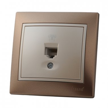 Фотография товара 'Lezard 701-3130-137 MIRA Розетка телефонная евро керамика'