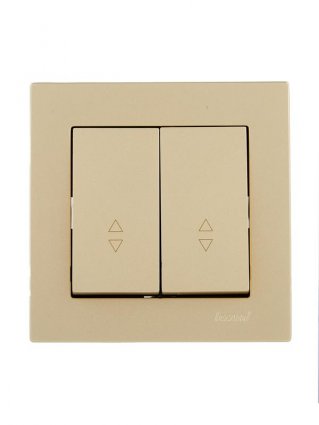 Фотография товара 'Lezard 742-3688-106 VESNA Выключатель проходной двойной'