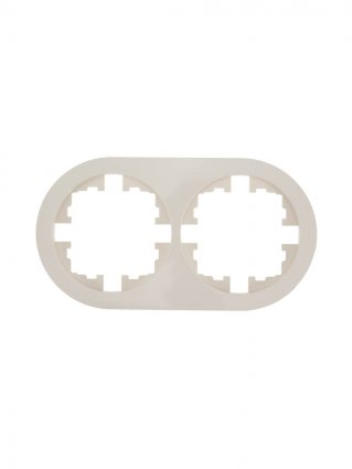 Фотография товара 'Lezard 744-9000-147 OSEN Рамка 2-ая б/вст слоновая кость круглая'