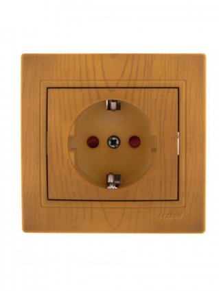 Фотография товара 'Lezard MIRA Розетка с защитой от детей керамика, 701-0701-124'