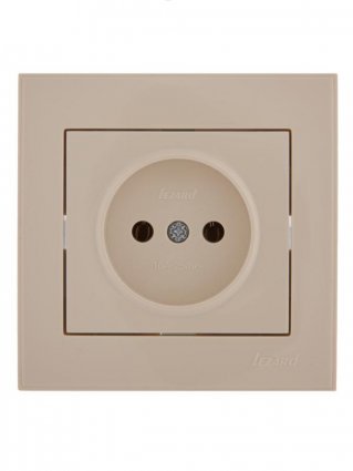 Фотография товара 'Lezard RAIN Розетка без заземления керамика, 703-0303-121'