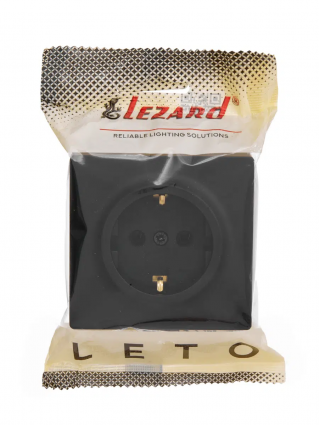 Фотография товара 'Lezard 752-4200-122B LETO Розетка с/з ПБТ'
