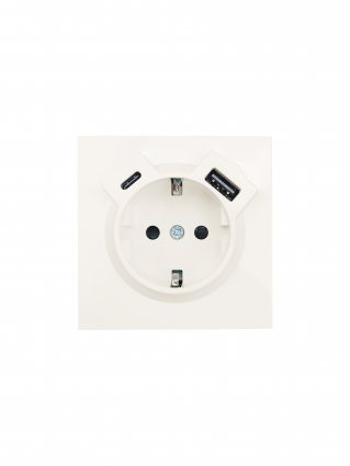 Фотография товара 'Lezard 704-9088-181TC ZIMA Розетка с/з TC + USB разъем'