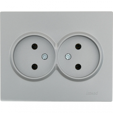 Фотография товара 'Lezard 704-7400-128BQC ZIMA Розетка 2-ая б/з ПБТ'