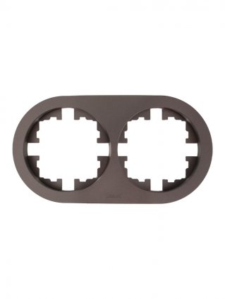 Фотография товара 'Lezard 744-7300-147 OSEN Рамка 2-ая б/вст шоколад круглая'