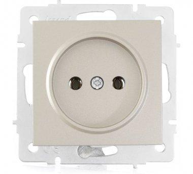 Фотография товара 'Lezard VESNA Розетка без заземления ПБТ, 742-3788-121B'