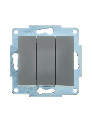 Фотография товара 'Lezard 7081-3588-109 ASTI Выключатель тройной'