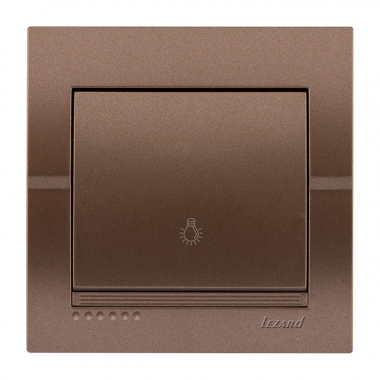 Фотография товара 'Lezard 702-3131-103 DERIY Кнопка звонка светло-коричневая металлик'