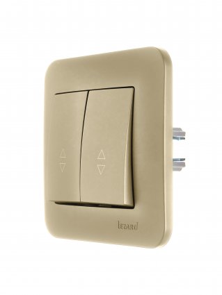 Фотография товара 'Lezard 7081-3636-106 ASTI Выключатель проходной двойной'