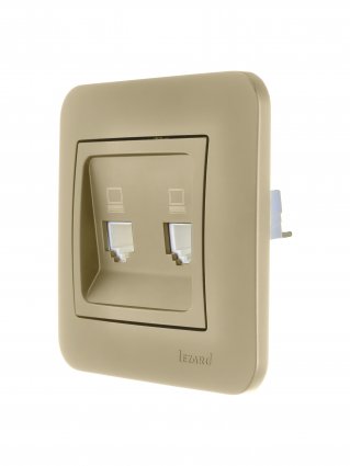 Фотография товара 'Lezard 7081-3636-141 ASTI Розетка компьютерная двойная'
