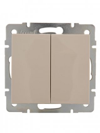 Фотография товара 'Lezard RAIN Выключатель двойной, 703-0388-101'