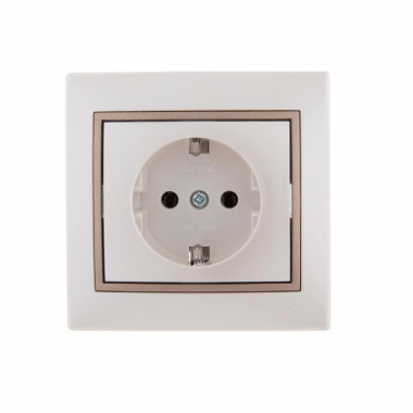 Фотография товара 'Lezard 701-3031-122 MIRA Розетка с/з керамика'