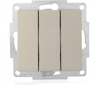 Фотография товара 'Lezard VESNA Выключатель тройной, 742-3788-109'
