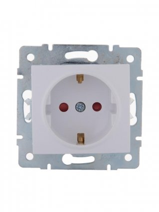 Фотография товара 'Lezard KARINA Розетка с защитой от детей керамика , 707-0288-124'