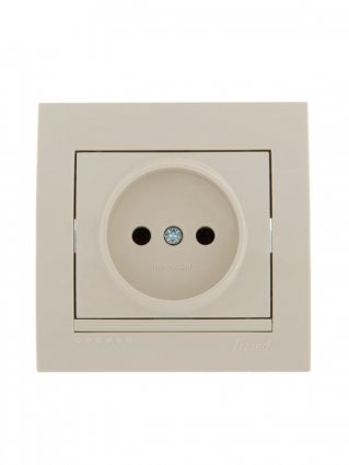 Фотография товара 'Lezard DERIY Розетка без заземления керамика, 702-0303-121'