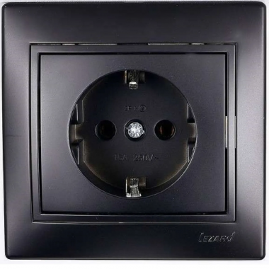 Фотография товара 'Lezard 701-4242-122B MIRA Розетка с/з бакалит'