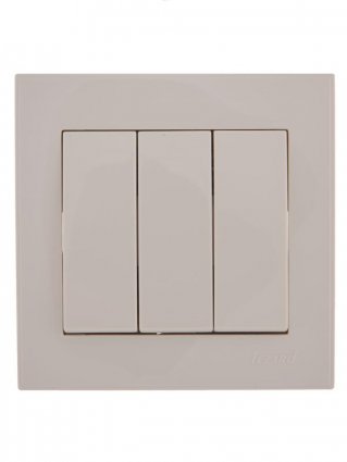 Фотография товара 'Lezard RAIN Выключатель тройной, 703-0202-109'