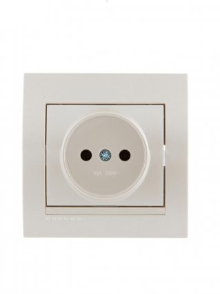 Фотография товара 'Lezard DERIY Розетка без заземления керамика , 702-3030-121'