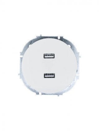 Фотография товара 'Lezard 743-0288-192 OSEN Розетка 2-ая USB разъем белая'