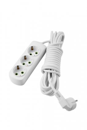 Фотография товара 'Lezard LETITIA Удлинитель с заземлением 3 входа 5 метров, 721-0305-301'