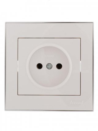 Фотография товара 'Lezard RAIN Розетка без заземления керамика, 703-0225-121'